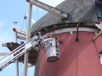 Onderhoudswerk aan de molen 2009