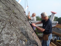 Onderhoudswerk aan de molen 2009