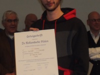 Thomas ook gediplomeerd molenaar!
